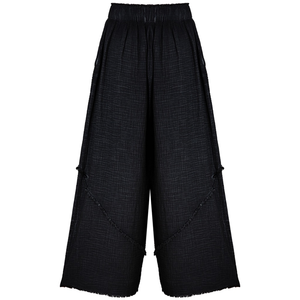 Simpuna Crinkle Black Wide Leg Pants